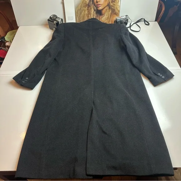 Gianfranco Ruffini Men's Black Wool Coat